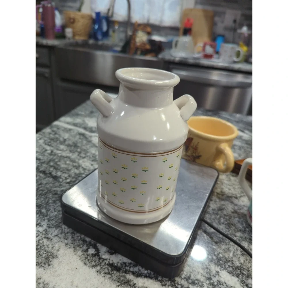 Vintage Farmhouse Style Chicken Ceramic Milk Jug/Utensil Holder/Vase Decorative
